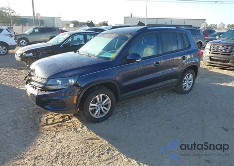 2016 Volkswagen Tiguan S из США, поврежденный, VIN WVGAV7AX5GW530770